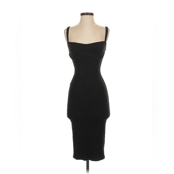 Reformation Black Midi Dress Size XS - Picture 1 of 4